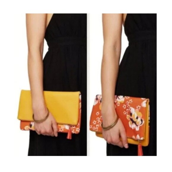 Rachel Pally Reversible Clutch - Zahara - NEW - Picture 11 of 14